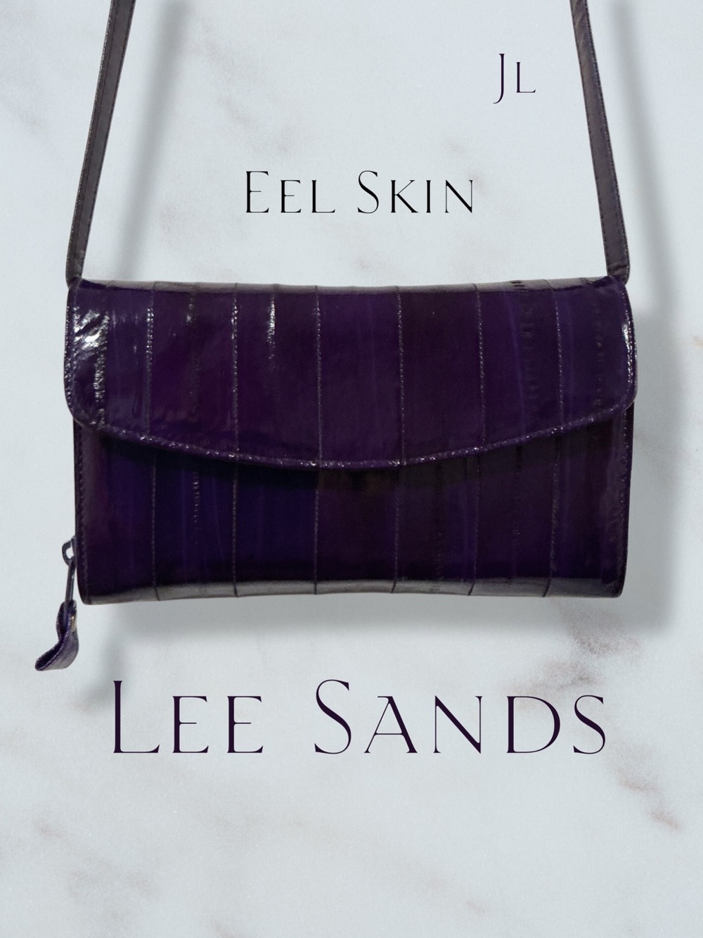 LEE SANDS Eel Skin Convertible Bag VINTAGE